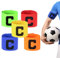 YiliYa 5 Stück Kapitänsbinde, Fußballarmband, Armband, 5 Farben für Kinder, Jugendliche und Erwachsene für Fußball, Rugby und Anderen Mannschafts Sportarten mit Kapitänen