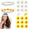 Yeomju 22 Stück Blumen Haarband Sonnenblumen Stirnband Haarspangen Gänsenblümchen Haarschmuck Haarreif Blumenkranz Damen Mädchen Oktoberfest Hochzeit Haar Accessoires