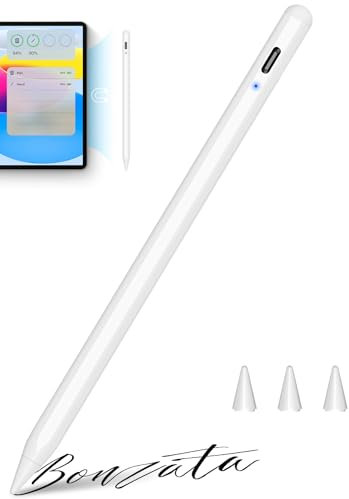 Pencil 2. Generation für iPad, Pencil für iPad mit Magnetischem Kabellosem/USB C Ladegerät, Stift für iPad Hohe Präzision & Palm Rejection & Neigung, Stylus Pen für iPad 6-10 Gen, Air, Mini, Pro
