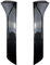 MASHRGX Heckspoiler Für Seat Für Leon 5F FR Mk3 MK3.5 2012-2021 Auto-Styling Auto Schwarz/Carbonfaser Heckscheiben-Seitenspoilerflügel Kofferraum Spoiler(Carbon Look)