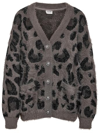 NOISY MAY NMFLYNN L/S V-Neck Knit Cardigan NOOS Frauen Cardigan braun