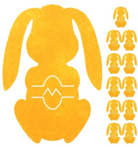 Zerodeko Osterhase Besteckhalter Set 12er Pack üße Bestecktaschen Für Ostern Wiederverwendbare Utensilienhalter Aus Filz Perfekte Tischdeko Für Ostern Niedliche Hasen Designs Für