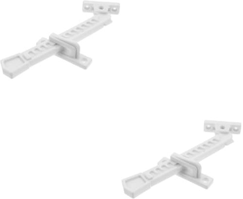 jojofuny 2St Fenster begrenzer Katzentür Tür Sicherheitsstange Tür- und Fensteralarm Türsicherheit Riegel Kindersicherung Ofen Babysichere Schiebetürschlösser Fensterverriegelungen Abs Weiß