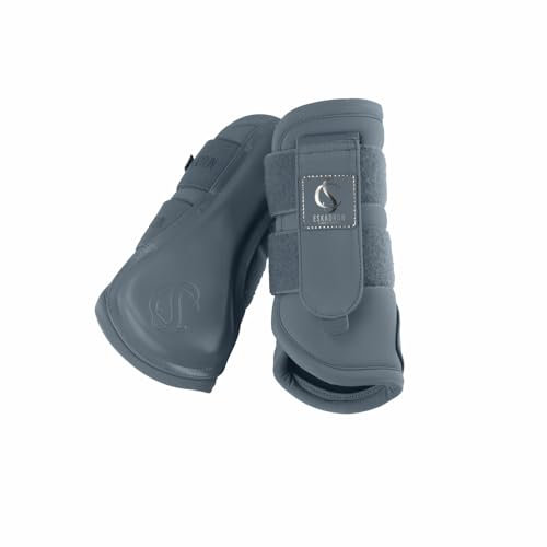 Eskadron Gamaschen Pferdegamaschen Softshell Classic Sports, Größe:L, Farbe:Steel Blue
