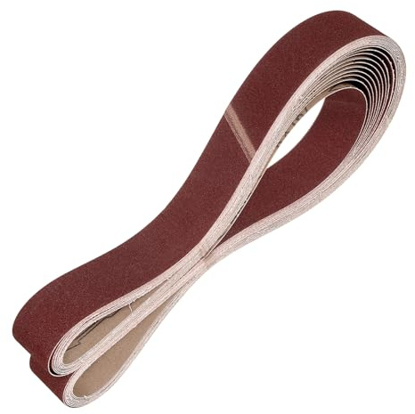 sourcing map 50mmx1829mm Sanding Belts, 30 Pcs 40/120/400 Grit | Aluminum Oxide Abrasive Belt Sander File Belt for Woodworking, Metal Polishing, Knife Sharpener