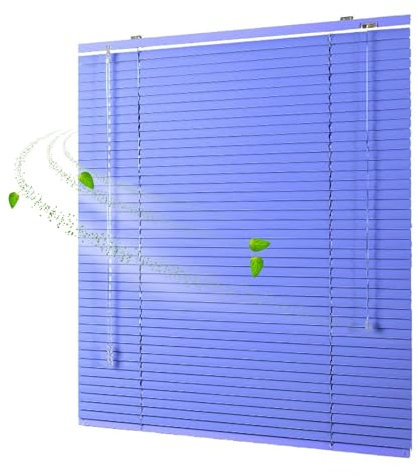 Tende Veneziane in Alluminio, Persiane per Finestre Interne, 25mm Persiane Veneziane Orizzontali 20 35 45 54 66 80 100 120 135 155 180 200cm Privacy Oscurante Impermeabile(Purple)