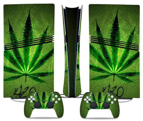 Für PS5 Pro Skin Disc Edition & Für PS5 Pro Skin Digital Edition Konsole Und Controller Vinyl Cover Skins Wraps Kratzfest Kompatibel 66393 Skins Wraps Geschenk(Disc Version)
