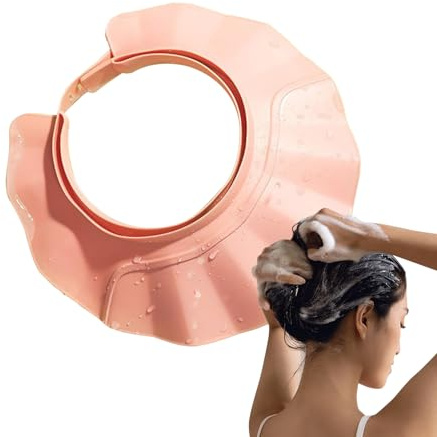 21-Speed Adjustable Shower Cap, Wide-Brim Hair Washing Shield for Adults, Babies & Elderly, Comfortable Design to Block Water, for Home Daily Shampooing, Baby Bath Protection, Elderly Shower Safety