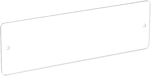 4 Fasce Battisedia salvaparete Trasparente 60x14 cm – Paracolpi Protezione Muro e Parete Acrilica 3 mm, Installazione a Tasselli, Salvamuro per Sedie Sale D’attesa, Tavoli e Scrivanie Ufficio (4)