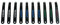 Laser 6709 Low Profile Offset Tool Kit 10pc, Silver