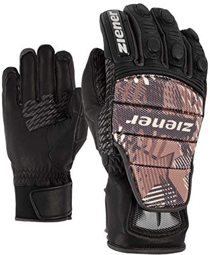Ziener Race Glove Rennhandschuhe Handschuhe Leder Grib grau 15