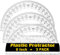 1 intheoffice klar 180 Grad Winkelmesser, Kunststoff, 15,2 cm (3 Pack)