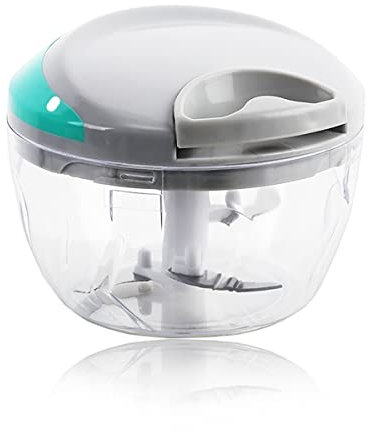 JIANFA Manueller Lebensmittelzerkleinerer, Gemüsezerkleinerer, Fleischwolf, Mixer zum Zerkleinern von Obst, Gemüse, Nüssen, Kräutern, Zwiebeln, Knoblauch für Salsasalat, Pesto, Krautsalatpüree