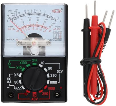 ChgImposs Multimetro analogico Elettrico AC/DC Corrente OHM Decibels Voltmetro Amperometro con cavi di prova
