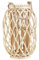 Dekolaterne Weidenholz Hellbraun 40 cm mit Kerzenhalter Griff Modern Mauritius