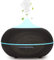WD&CD Humidifiers for Home 300-400ML Essential Oil Diffusers Ultrasonic Aroma Diffuser Humidifier Cool Mist/Waterless Auto-off / 7 Color Lights / 3 Timer Setting/Whisper Quiet (Dark Wood Grain)
