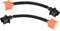 Konvertierungskabel, 2 Stk. H13 9008 auf H4 9003 Hb2 Adapter Konvertierungskabel für Scheinwerfer mit LED-Buchse, schwarz