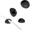 tizi Knubbi Onesie: 4 schwarze Kabel-Organizer, selbstklebend. Hält 1 Kabel. Kabel-Organizer für Schreibtisch, Büro und Zuhause