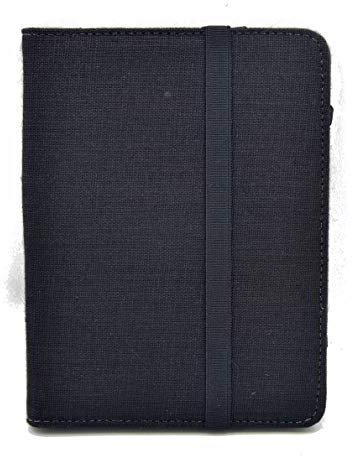 Funda para Libro electrónico eReader eBook de 6 Pulgadas - Woxter, Tagus, BQ, Energy, SPC, Sony, Inves, Papyre, Wolder, Nolim - 6 Universal - Lino Natural (6, Negro)