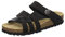 AFS-Schuhe 2120 Bequeme Hausschuhe Damen aus Leder, Gartenschuhe für Frauen mit Fußbett, Made in Germany (36 EU, schwarz/schwarz-marmor)