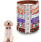 JH Personalised Dog Collar with Name Plate, Adjustable Tough Nylon Customize Engraved ID Collar with Metal Buckle, Options to Matching Style Leash and Bowtie(XS, S, M, L, XL) (Festival Style)
