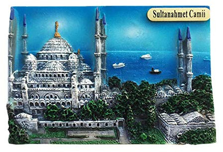 3D-Kühlschrankmagnet, Moschee, Istanbul Türkei, Souvenir, Geschenk, Dekoration, Kühlschrank-Magnet-Sticker-Kollektion