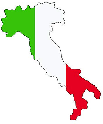 Raceflag Aufkleber für Karosserie, Dome, 3D, Kunstharz, Stiefel, Italien