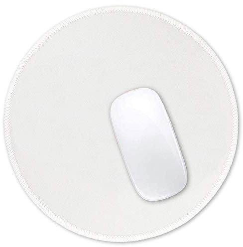 Hsurbtra Mouse Pad, Premium Texture Small Round 8.5 x 8.5 Inch Stitched Edge Non-Slip Waterproof Rubber Mouse Pad Cute Mouse Pad for Office Home Gaming Laptop Men Women Kids