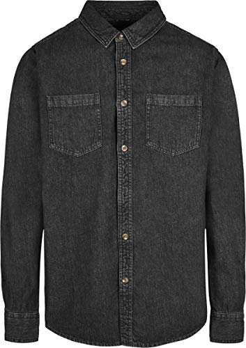 Denim Shirt Black Washed XXL