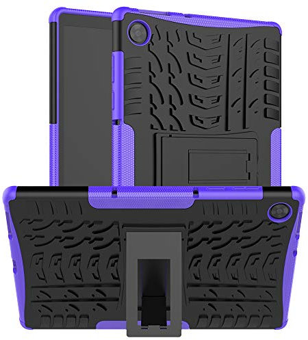 XITODA Case for Lenovo Tab M10 HD 2nd Gen TB-X306X/TB-X306F, Hybrid PC + TPU Protective Case with Stand for Lenovo Tab M10 HD 2nd Gen 10.1-Inch Tablet Cover Protection,Purple