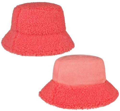 Seeberger Teddy Fur Wendehut Bucket Hat Fischerhut Kunstfellhut Damenhut Stoffhut Damen - Winter Herbst-Winter