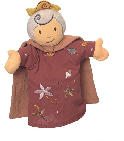 Egmont Toys - Königin Marionette, 100% Baumwolle, 29 x 17 x 6 cm, Ab 1 Jahr, Weiß