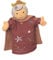 Egmont Toys - Königin Marionette, 100% Baumwolle, 29 x 17 x 6 cm, Ab 1 Jahr, Weiß