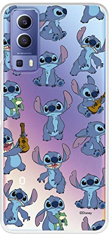 Schutzhülle für Vivo Y72 5G - Vivo Y52 5G, offizielles Lizenzprodukt von Lilo & Stitch Patron, transparent, zum Schutz Ihres Handys. Flexible Silikonhülle mit offizieller Disney-Lizenz