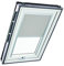 Original Roto Verdunkelungsrollo ZRV - Nahezu vollständige Verdunkelung - Führungsschiene Silber - Dachfenster Baureihe Designo R6/R8, i8 und Classic 64/84 - Größe 134/160 | 13/16 - Farbe Hellgrau