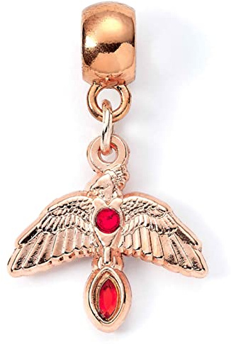 Carat Shop Official Harry Potter Fawkes Rose Gold Plated Slider Charm