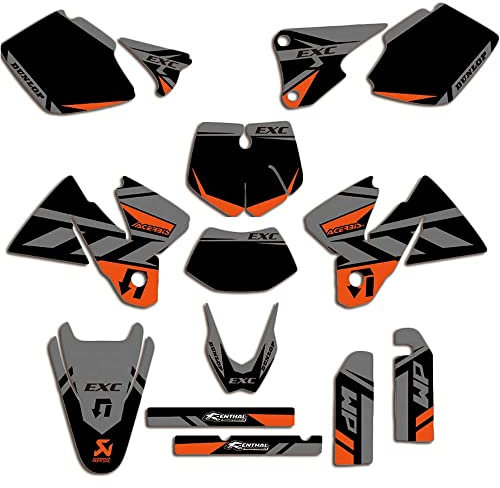 ENARUI Kit Pegatinas Adhesivos compatibles con KTM 250 450 350 125 300 150 500 525 EXC 1998 1999 2000