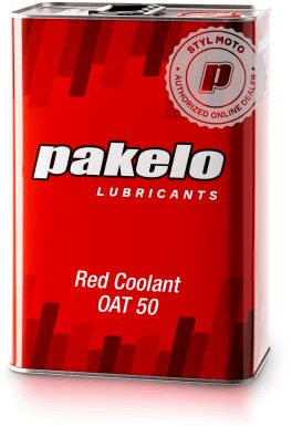 Liquido ANTIGELO Rosso per Auto -38°C PAKELO Red COOLANT Oat 50 Pronto all'Uso (5 Litri)