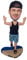 mydedor Benutzerdefinierte Wackelkopf-Figur, maßgeschneiderte Puppe, Männer, die am Strand Spielen, benutzerdefinierte Wackelkopf, Wackelkopf-Figuren