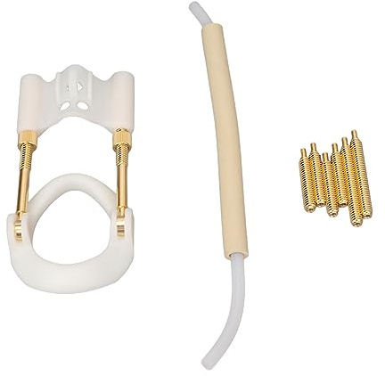 JUOPZKENN Men Bracket Stretcher Tool,Male Bracket Kit,Extender Stretcher kit Wearable Adjust Size Easy Detachable Strength Training Device (White Gold)