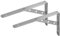 2 Regalträger Tiefe 30cm Winkel Konsole | 4mm Edelstahl | bis 50kg belastbar | 6 Tiefen von 150mm-400mm für Garage, Carport, Lager, Werkstatt, Küche