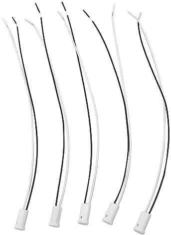 Jopwkuin 5 Pièces Douilles en Céramique 24V 5A Premium G4 Ampoule LED Halogène Isolée Longue Durée pour Ampoules LED et Ampoules Halogènes