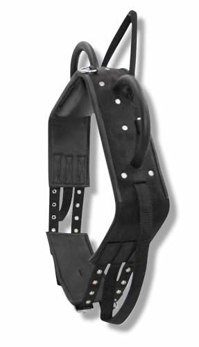 AMKA Voltigiergurt/Longiergurt Leder/Synthetik mit 2 runden Griffen und 2 Beinschlaufen und Bauchgurt