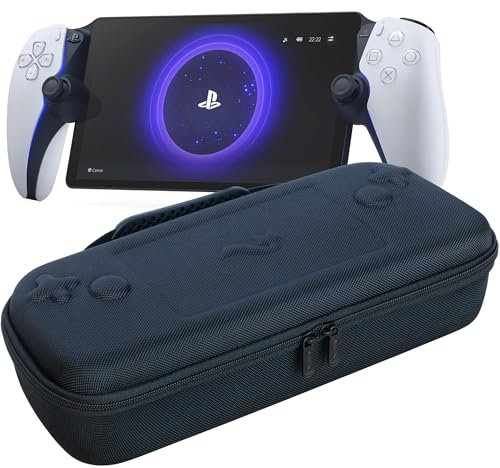 ButterFox Carrying Case for Playstation Portal Remote Player, Compact Hard Shell Case with Accessories Compartment for PS Portal - Black