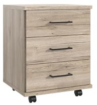 möbelando Rollcontainer >Home Desk< in San Remo Eiche Nachbildung - 46x58x40cm (BxHxT)