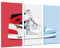 Cuadros Cámara Set 3 Bilder Wanddeko Wohnzimmer Modern Schlafzimmer Schlafzimmer Zimmer Druck auf Holz mit Aufhänger Nike Air Jordan Hausschuhe, (97 x 62 cm)