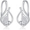 Tennis Ohrringe 925 Sterling Silber Sport Leverback Ohrringe Tennis Ohrschmuck Geschenk für Damen