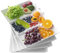 Lifewit Geteiltes Serviertablett, Plastik, 8 Stck. weiß, Wiederverwendbare Tabletts für Speisen, Tee/Getränke/Snacks Tablett für Küche, Bar, Restaurant, 38,1 x 25,4 cm