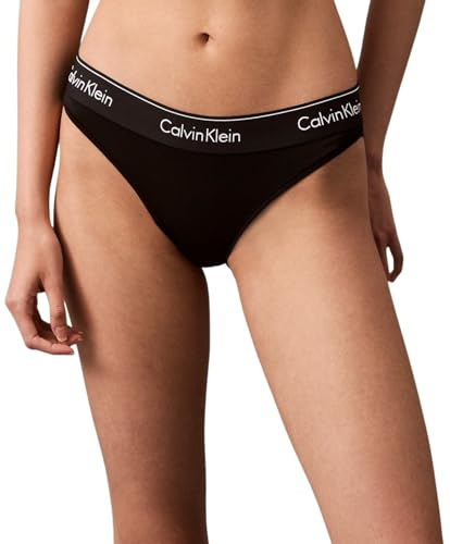 Calvin Klein Women's Bikini Briefs Underwear, Black (Black W. Dtm Wb), XS