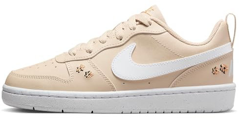 Nike Court Borough Recraft Se (Gs) Low Top Schuhe, Sanddrift/White-Twine-Black, 38.5 EU